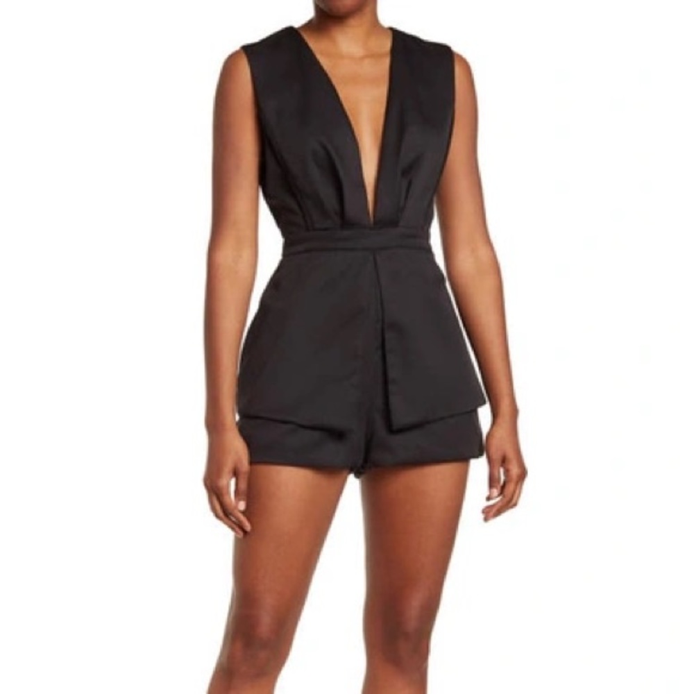 Do & Be Low Cut Black Romper